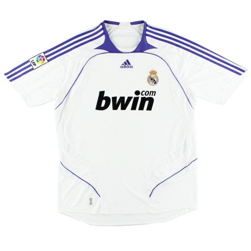 REAL MADRID 2007-2008 HOME RETRO JERSEY